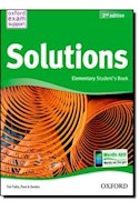 Papel SOLUTIONS ELEMENTARY STUDENT'S BOOK (2ND EDITION)