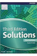Papel SOLUTIONS ELEMENTARY STUDENT'S BOOK (WITH OXFORD EXAM SUPPORT) (THIRD EDITION)