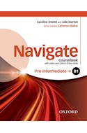 Papel NAVIGATE PRE INTERMEDIATE B1 COURSEBOOK OXFORD (WITH VIDEO AND OXFORD ONLINE SKILLS)