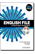Papel ENGLISH FILE PRE INTERMDIATE STUDENT'S BOOK (WITH DVD R  OM) (THIRD EDITION)