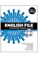 Papel ENGLISH FILE PRE INTERMEDIATE WORKBOOK WITHOUT KEY (WITH CD ROM) (ICHECKER) (THIRD EDITION)