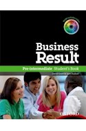 Papel BUSINESS RESULT PRE INTERMEDIATE STUDENT'S BOOK WITH DVD-ROM