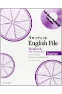 Papel AMERICAN ENGLISH FILE STARTER WORKBOOK WITH ANSWER KEY  (SELF STUDY MULTIROM WITH VIDEO)