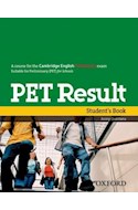 Papel PET RESULT STUDENT'S BOOK (SUITABLE FOR PET FOR SCHOOLS  )