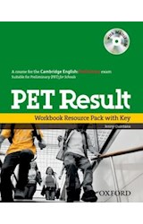 Papel PET RESULT WORKBOOK RESOURCE PACK WITH KEY (WITH MULTI  ROM) (SUITABLE FOR PET FOR SCHOOLS)