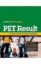Papel PET RESULT STUDENT'S BOOK & ONLINE WORKBOOK (SUITABLE FOR PET FOR SCHOOLS)