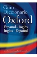 Papel GRAN DICCIONARIO OXFORD ESPAÑOL INGLES INGLES ESPAÑOL