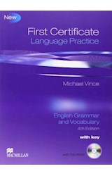 Papel FIRST CERTIFICATE LANGUAGE PRACTICE (4 EDICION) WITH CD  CON RESPUESTAS