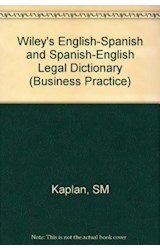Papel WILEY'S ENGLISH SPANICH AND SPANICH ENGLISH LEGAL DICTI