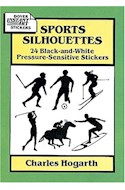 Papel SPORTS SILHOUETTES 24 BLCK AND WHITE PRESSURE SENSITIVE STICKERS (DOVER INSTANT ART STICKERS)