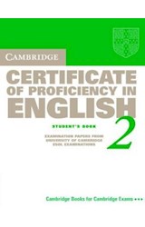 Papel CAMBRIDGE CERTIFICATE OF PROFICIENCY IN ENGLISH 2