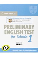 Papel PRELIMINARY ENGLISH TEST FOR SCHOOLS 1 CAMBRIDGE (WITHOUT ANSWERS) (B1) (NOVEDAD 2019)