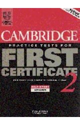 Papel CAMBRIDGE PRACTICE TESTS FOR FIRST CERTIFICATE 2 SELF-S