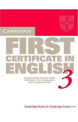 Papel CAMBRIDGE FIRST CERTIFICATE IN ENGLISH 3 STUDENT'S BOOK