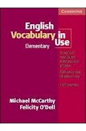 Papel ENGLISH VOCABULARY IN USE ELEMENTARY C/RESPUESTAS