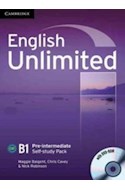Papel ENGLISH UNLIMITED B 1 PRE INTERMEDIATE SELF STUDY PACK  (WITH DVD ROM)