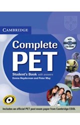Papel COMPLETE PET STUDENT'S BOOK WITH ANSWERS (WITH CD-ROM)
