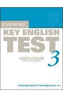Papel CAMBRIDGE KEY ENGLISH TEST 3 EXAMINATION PAPERS [N/E]