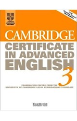 Papel CAMBRIDGE CERTIFICATE IN ADVANCED ENGLISH 3 WITHOUT KEY