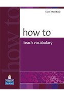 Papel HOW TO TEACH VOCABULARY