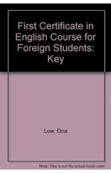 Papel FIRST CERTIFICATE IN ENGLISH COURSE KEY