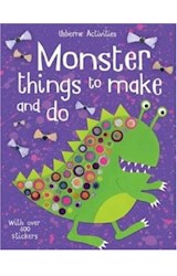 Papel MONSTER THINGS TO MAKE AND DO (WITH OVER 400 STICKERS)  (USBORNE ACTIVITIES)