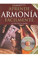Papel APRENDE ARMONIA FACILMENTE LIBRO (PRIMER NIVEL) (INCLUY  E CD)