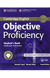 Papel CAMBRIDGE ENGLISH OBJECTIVE PROFICIENCY C2 STUDENT'S BOOK WITHOUT ANSWERS CAMBRIDGE (NOV. 2020)