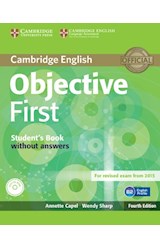 Papel OBJECTIVE FIRST STUDENT´S BOOK WITHOUT ANSWERS (B2) (FOURTH EDITION)(WITH CD ROM)