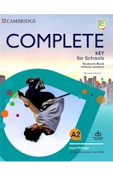 Papel COMPLETE KEY FOR SCHOOLS STUDENT'S BOOK WITHOUT ANSWERS CAMBRIDGE [A2] (SECOND EDITION)