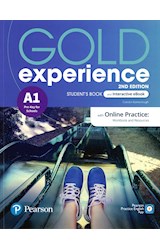 Papel GOLD EXPERIENCE A1 STUDENT'S BOOK AND INTERACTIVE EBOOK PEARSON [A1 PRE-KEY FOR SCHOOLS] [2ED]