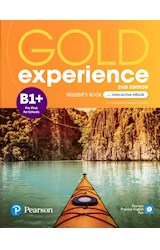 Papel GOLD EXPERIENCE B1+ PRE FIRST FOR SCHOOLS PEARSON (STUDENT'S BOOK AND INTERACTIVE BOOK) (2 EDITION)