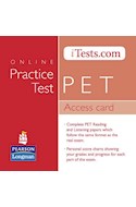 Papel ITESTS PET ACCES CARD ONLINE PRACTICE TEST
