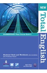 Papel NEW TOTAL ENGLISH ELEMENTARY FLEXI COURSE BOOK 2 STUDENTS BOOK AND WORKBOOK WITH ACTIVEBOOK