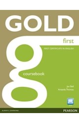 Papel GOLD FIRST COURSEBOOK FIRST CERTIFICATE IN ENGLISH (C/CD)
