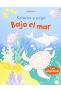 Papel BAJO EL MAR (COLOREO Y PEGO) (CON PEGATINAS)