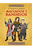 Papel MALVADOS Y BANDIDOS EL VESTUARIO EN PEGATINAS (ACTIVIDA  DES USBORNE) (CON MAS DE 150 PEGATINAS)