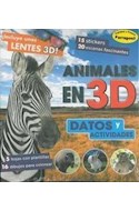 Papel ANIMALES EN 3D DATOS Y ACTIVIDADES (INCLUYE LENTES 3D)  (CARTONE)