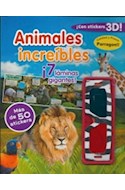Papel ANIMALES INCREIBLES (7 LAMINAS GIGANTES CON STICKERS 3D  )