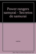 Papel SECRETOS DE SAMURAI MANTEN TUS MEGA SECRETOS A SALVO (POWER RANGERS SAMURAI) (ACOLCHADO)
