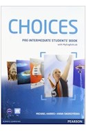 Papel CHOICES PRE INTERMEDIATE STUDENTS' BOOK PEARSON (WITH MY ENGLISH LAB)