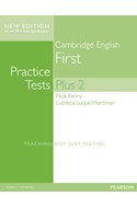 Papel PRACTICE TESTS PLUS 2 CAMBRIDGE ENGLISH FIRST PEARSON (WITH KEY)