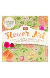 Papel FLOWER ART BEAUTIFUL BOTANIC COLORING BOOK AND PAPER FLOWERS TO CRAFT (MAKER CRAFTS) (CAJA)