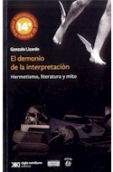 Papel DEMONIO DE LA INTERPRETACION HERMETISMO LITERATURA Y MITO
