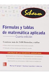 Papel FORMULAS Y TABLAS DE MATEMATICA APLICADA (4 EDICION)