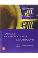 Papel ANALISIS DE LA PRODUCCION Y LAS OPERACIONES (6 EDICION)  (RUSTICO)