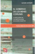Papel GOBIERNO DE LOS BIENES COMUNES LA EVALUACION DE LAS INSTITUCIONES DE ACCION COLECTIVA (ECONOMIA)