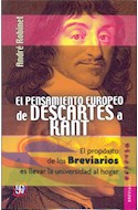 Papel PENSAMIENTO EUROPEO DE DESCARTES A KANT (COLECCION BREVIARIOS 370)
