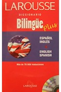 Papel DICCIONARIO BILINGUE PLUS ESPAÑOL / INGLES - ENGLISH / SPANISH (INCLUYE CD-ROM) (RUSTICA)