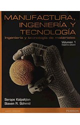 Papel MANUFACTURA INGENIERIA Y TECNOLOGIA VOLUMEN 1 INGENIERI  A Y TECNOLOGIA DE MATERIALES